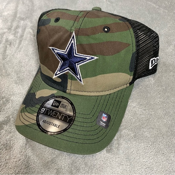 Dallas Cowboys Hat Trucker Camo NFL Football New Era 9Twenty SnapBack Adjustable - Picture 2 of 13